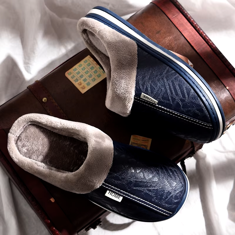 Marina Roca Zapatillas de casa térmicas y acolchadas – Azul marino – photo 2