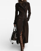 Marina Roca NATHALY | Gabardina de ante – Marrón Oscuro – photo 7