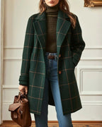 Marina Roca CAMILA | Abrigo estampado de temporada – Verde – photo 3
