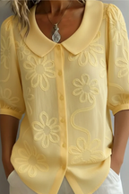 Marina Roca Elegante blusa floral – Amarillo – photo 2