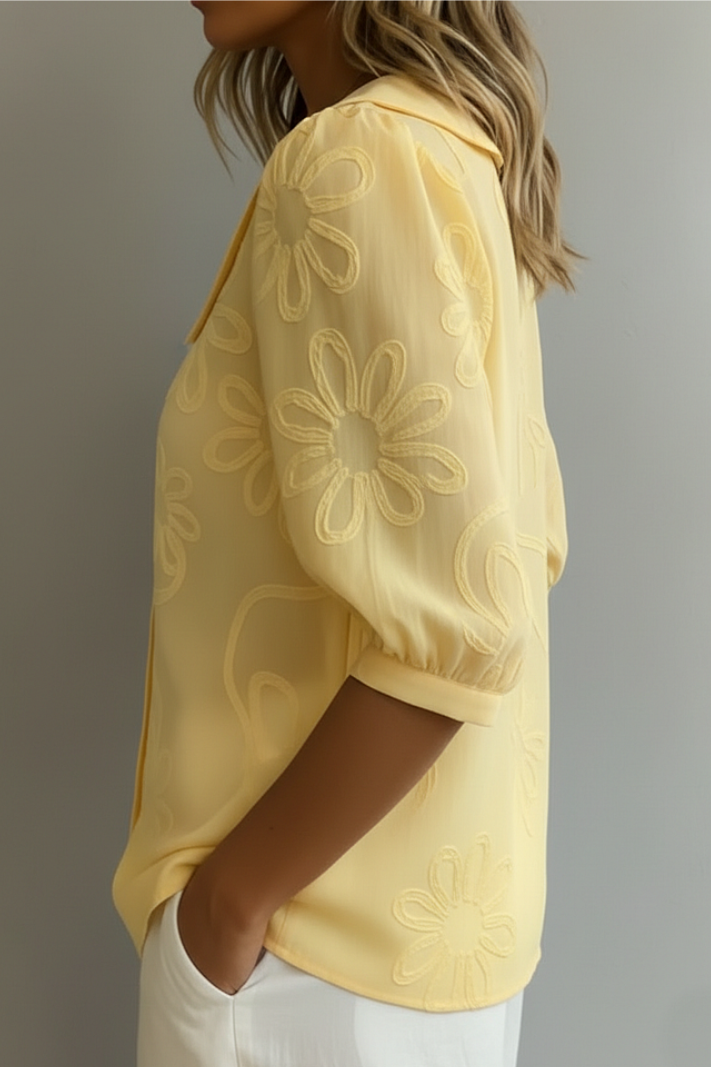 Marina Roca Elegante blusa floral – photo 3