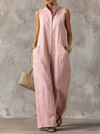 Helena Romero Alicia - Mono Elegante sin Mangas – Rosa – photo 4