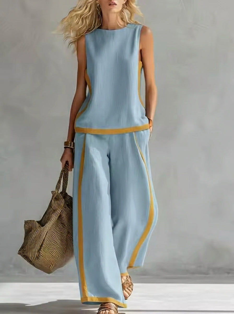 Helena Romero Elena - Conjunto Elegante y Favorecedor – Azul