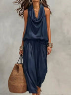 Helena Romero Teresa - Mono Elegante y Favorecedor – Azul Oscuro – photo 2