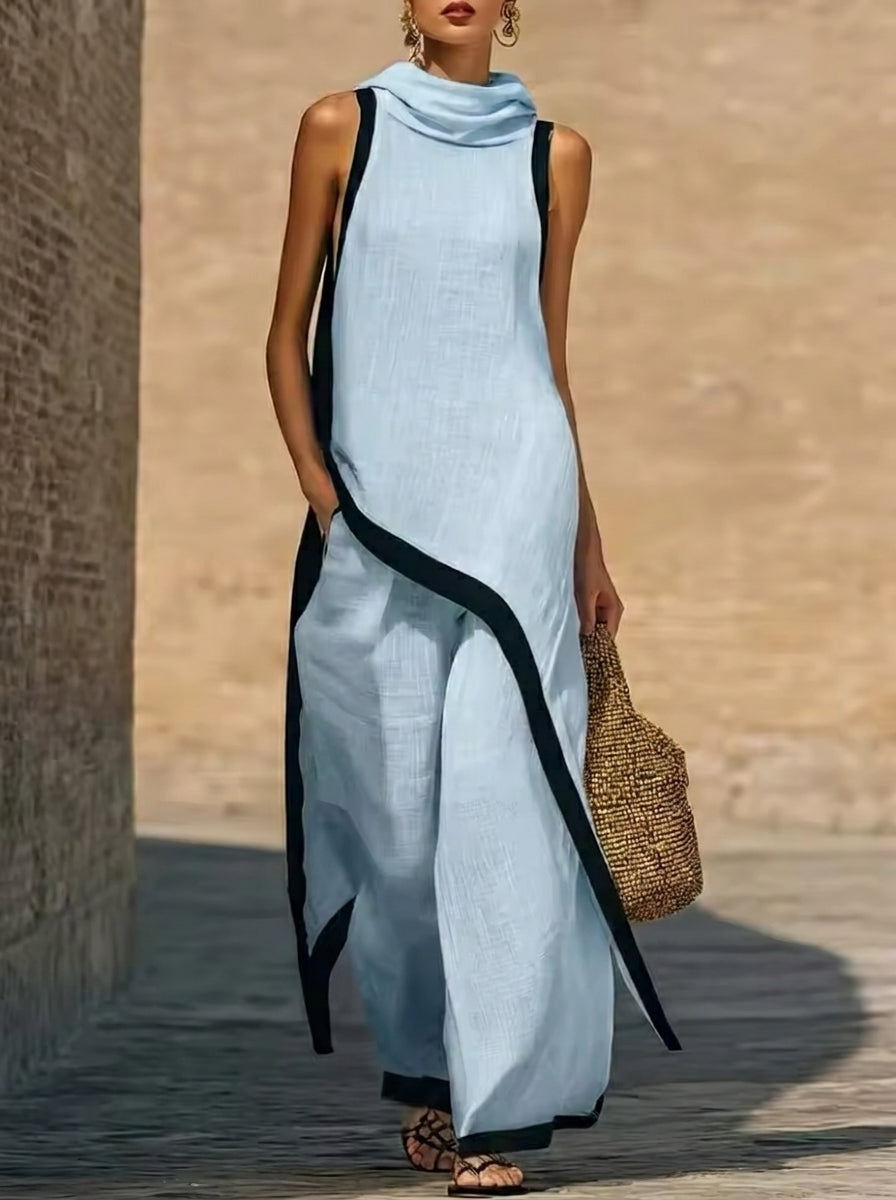 Helena Romero Marta - Conjunto Elegante Artesanal – Azul – photo 4