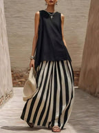 Helena Romero Marisa - Conjunto Elegante sin Mangas – Negro – photo 3