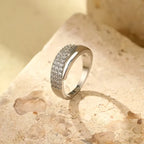 Marina Roca Anillo elegante con piedras preciosas Lucrecia – Plata – photo 4