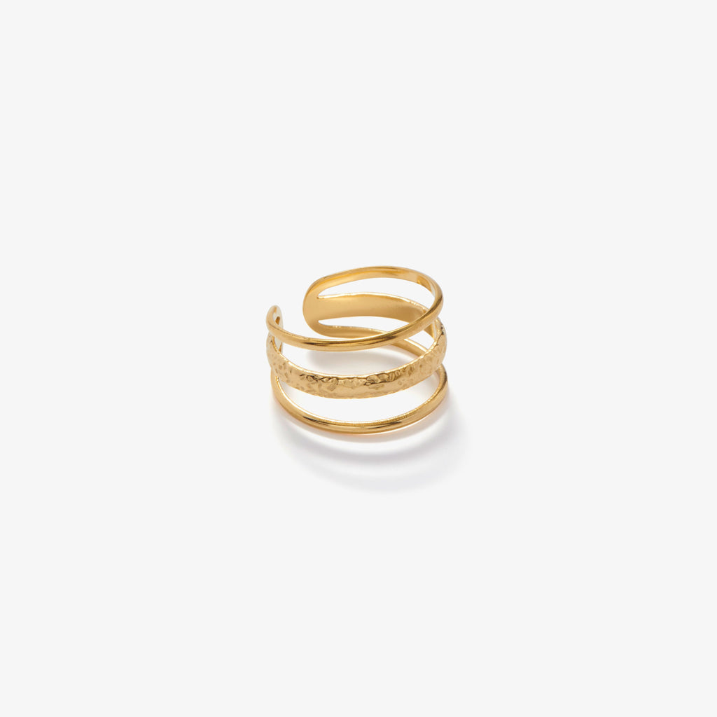 Marina Roca Anillo de tres láminas – Oro