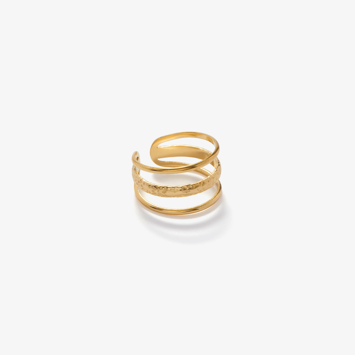 Marina Roca Anillo de tres láminas – Oro