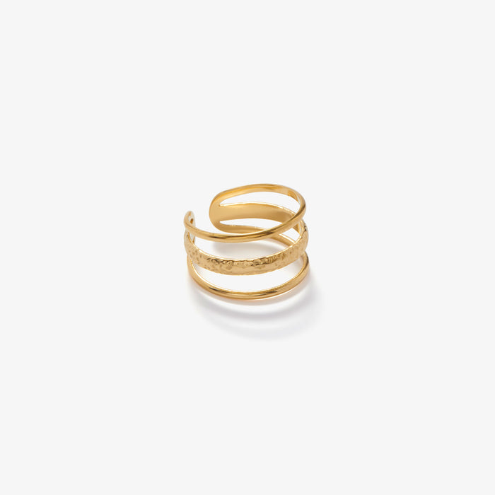 Noa | Anillo de tres láminas