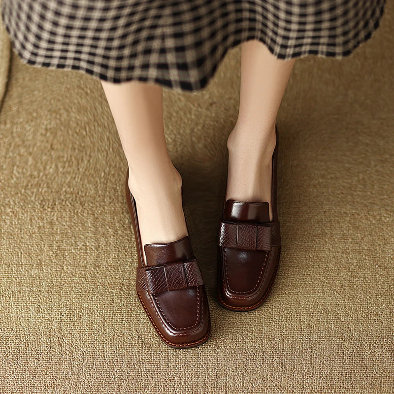 Marina Roca TRISHA | Loafers elegantes con detalle de nudo – Marron – photo 7