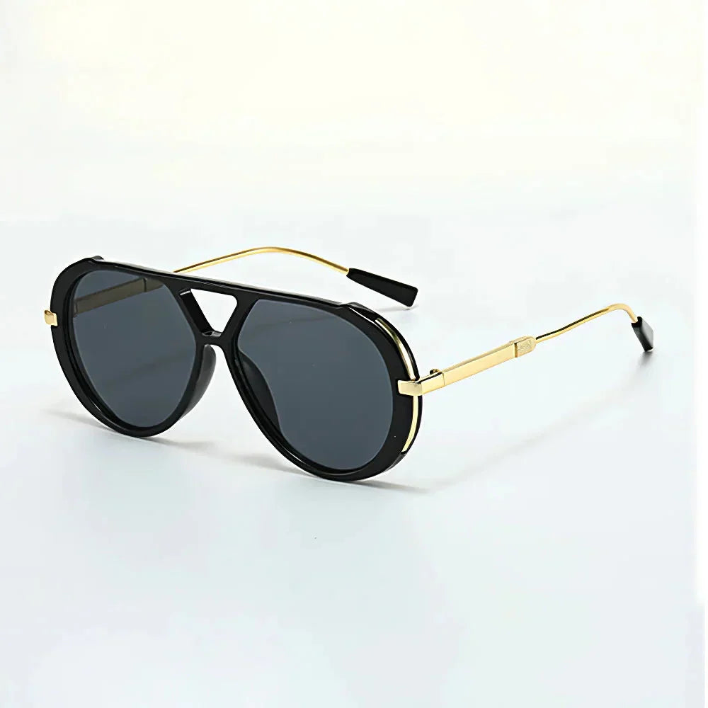 Marina Roca Gafas de sol aviador Panther – Negro – photo 6