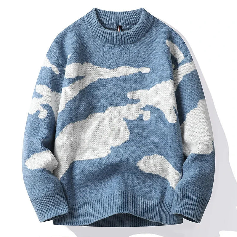 Marina Roca DONY | Jersey oversize estampado – Azul cielo – photo 5