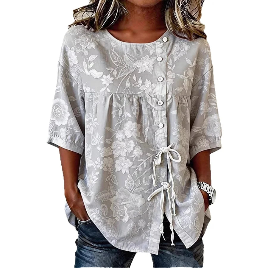 Marina Roca Celestina | Blusa floral elegante – photo 7