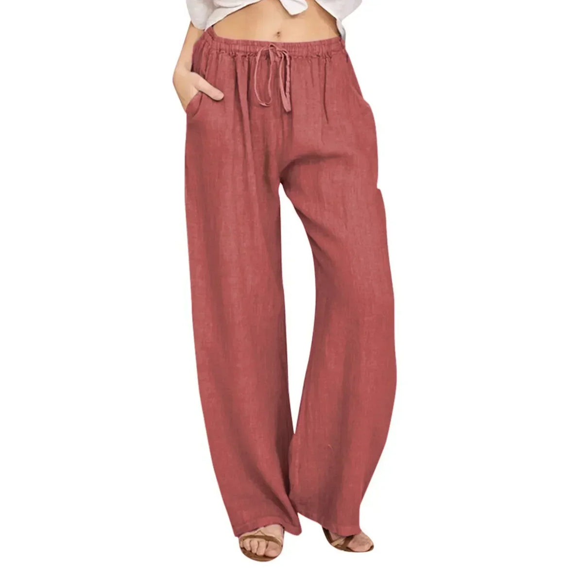 Marina Roca Zara | Pantalones Anchos Sin Esfuerzo – Vino – photo 6