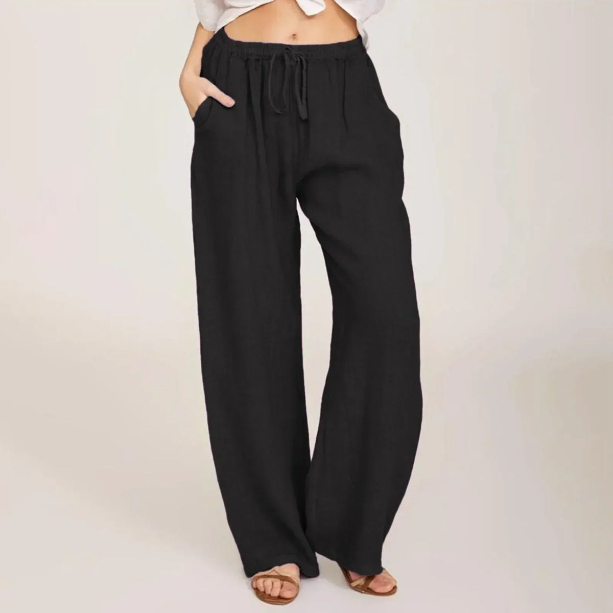 Marina Roca Zara | Pantalones Anchos Sin Esfuerzo – Negro – photo 5