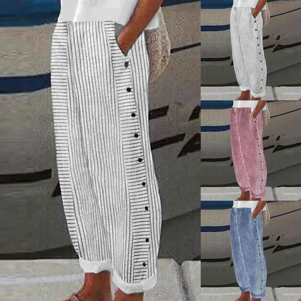 Marina Roca Riviera | Pantalones de Botón Rayados – photo 5