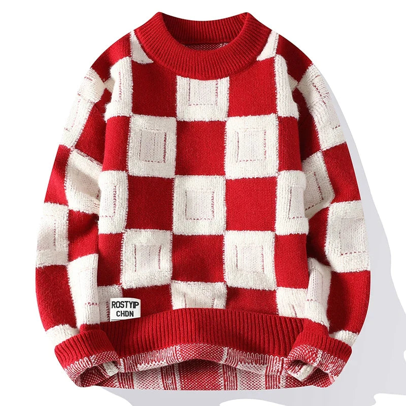 Marina Roca MARCO | Jersey de punto estampado – Rojo – photo 3