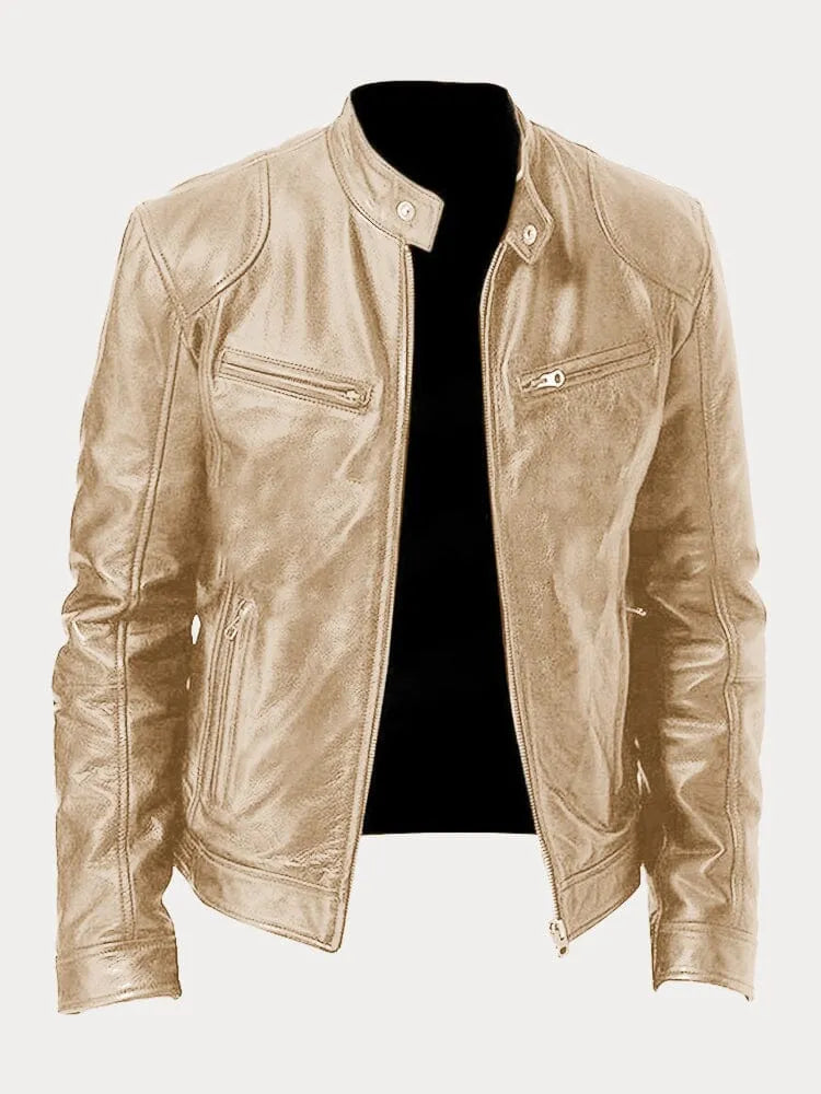 Marina Roca SCOTT | Chaqueta de cuero de temporada – Beige – photo 9