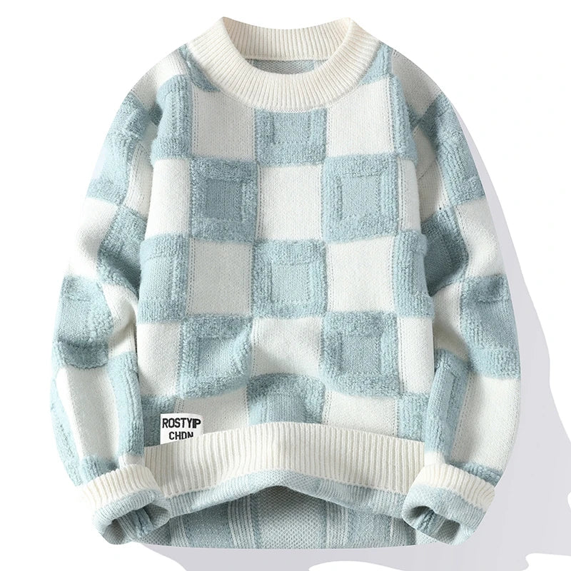 Marina Roca MARCO | Jersey de punto estampado – Azul cielo – photo 5