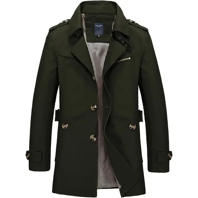 Marina Roca Gabardina de algodón Bruno – Verde – photo 6