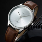 Marina Roca Colton - Reloj Minimalista – Blanco & Marrón – photo 4