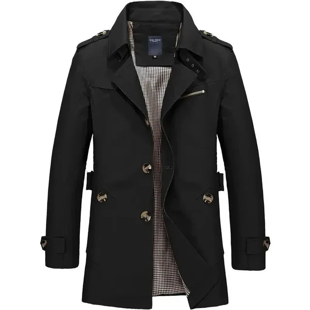 Marina Roca Gabardina de algodón Bruno – Negro – photo 7