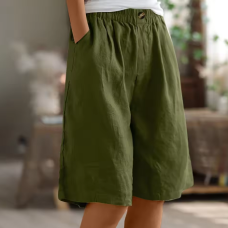 Marina Roca Alba | Pantalones Cortos de Verano – Verde Ejército – photo 2