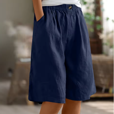 Marina Roca Alba | Pantalones Cortos de Verano – Azul Marino – photo 7
