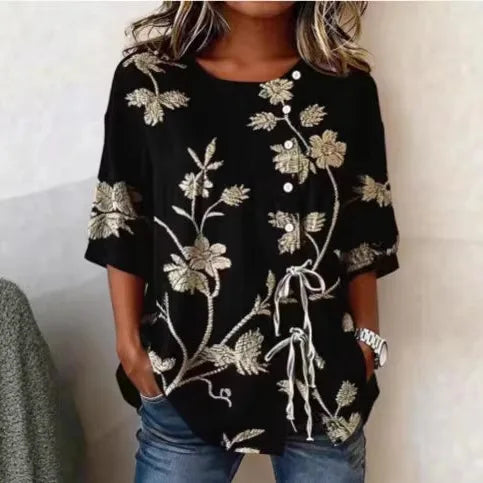 Marina Roca Celestina | Blusa floral elegante – photo 5