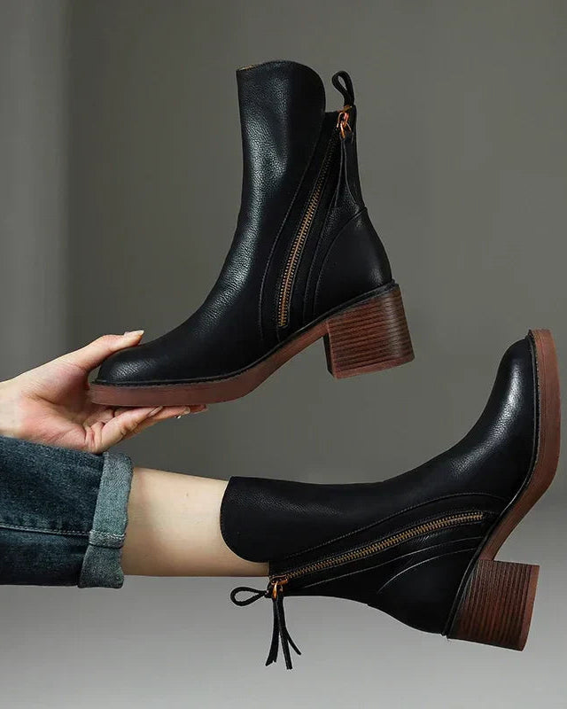 Marina Roca ABIE | Botas de cuero – Negro – photo 2