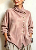 Anamartinezmadrid Piedad | Camisa de Pana con Botones en Rosa Empolvado – Rosa Empolvado