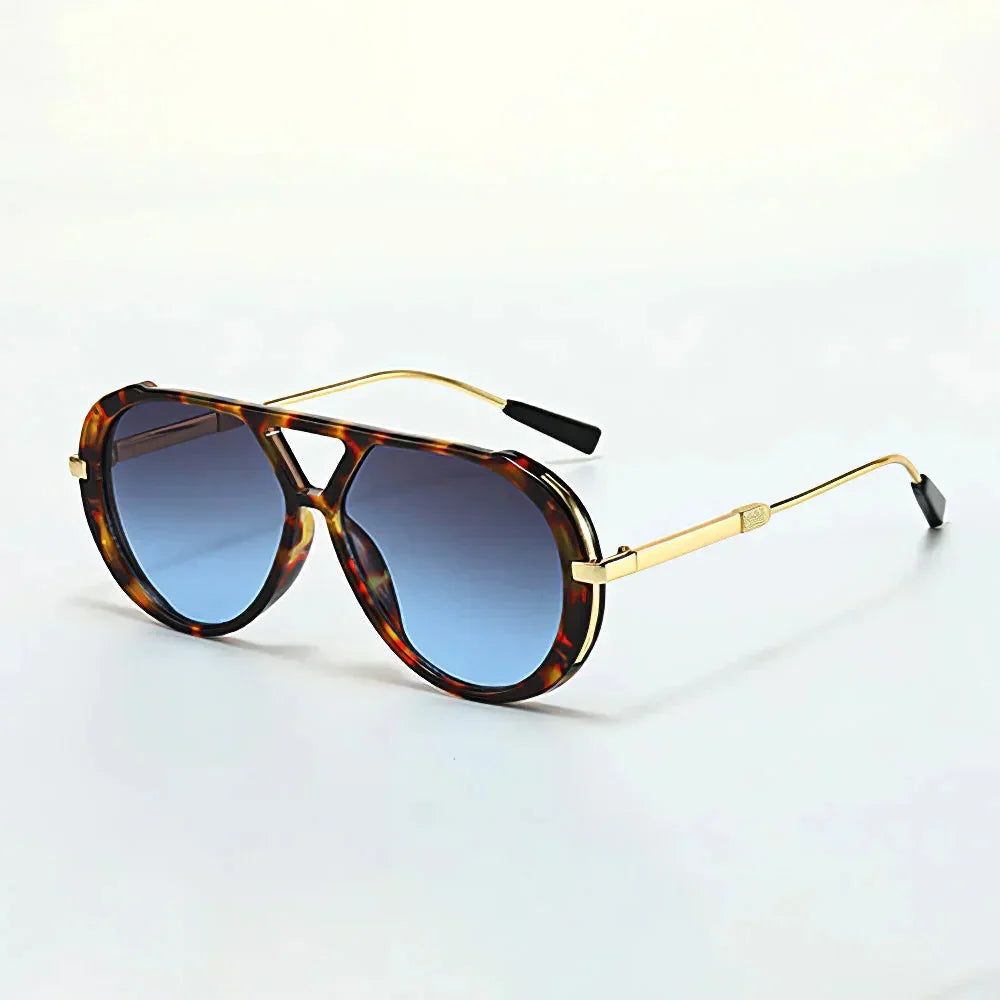 Marina Roca Gafas de sol aviador Panther – Azul – photo 3