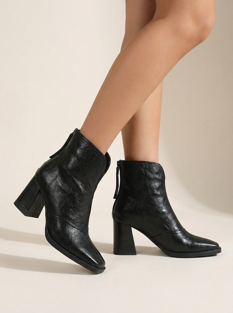 Claudia | Botines de lujo con tacón medio