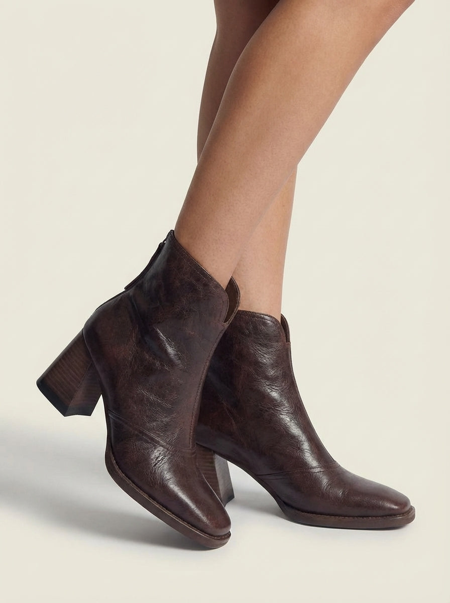 Claudia | Botines de lujo con tacón medio