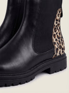 cherystylefashion Chelsea Botas Negras – Detalle Leopardo – photo 2