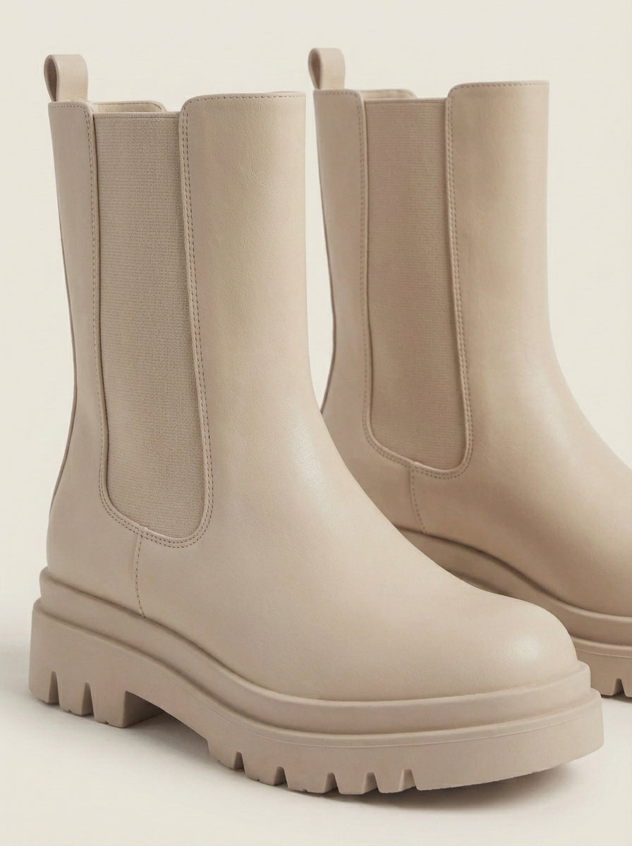 cherystylefashion Chelsea - Botas Beige – photo 2