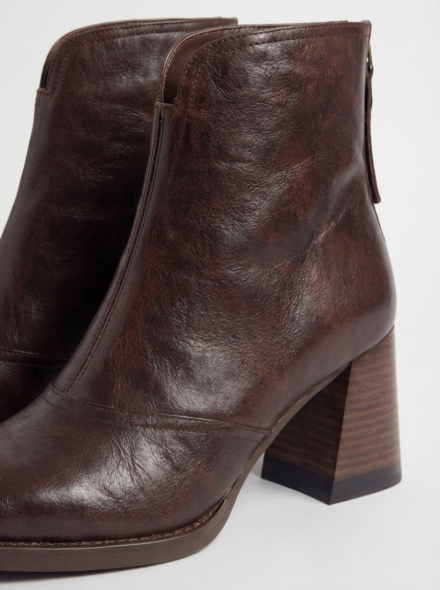 SENRI Claudia - Botines de Lujo con Tacón Medio – photo 2