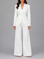 Elena Romanelli Anselma - Conjunto de Dos Piezas con Blazer y Pantalón – Bianco – photo 4