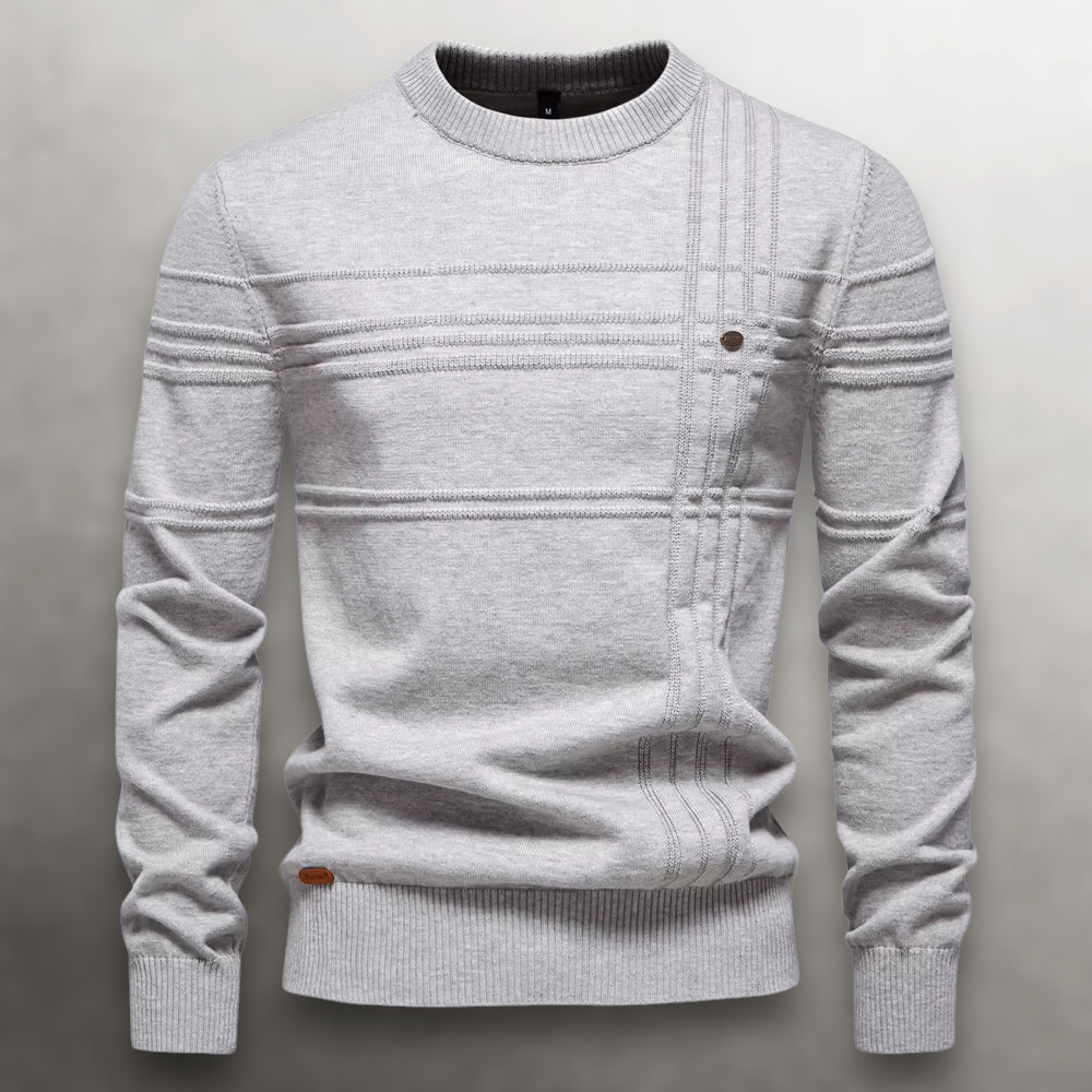 Marina Roca Liam™ | Suéter de algodón – Gris claro – photo 8