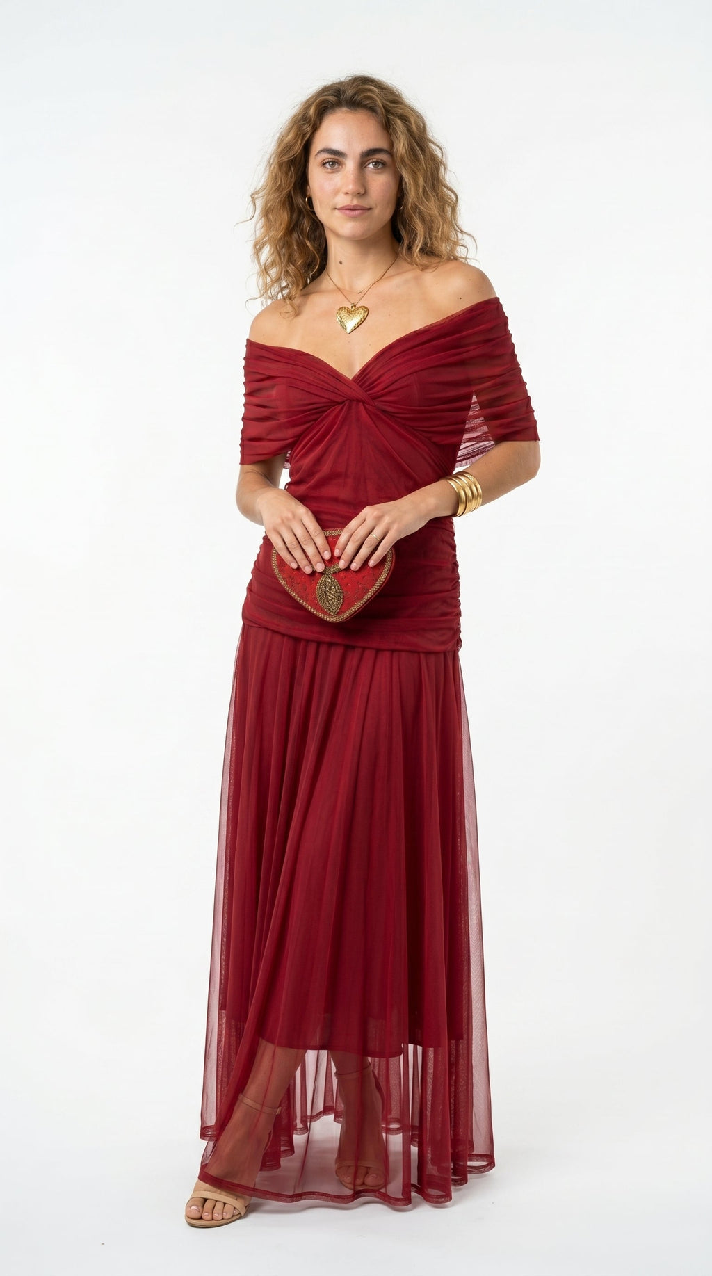 Marina Roca Nora | Vestido largo con cuello en v
