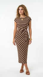 Marina Roca Diana | Vestido largo de amarre lateral