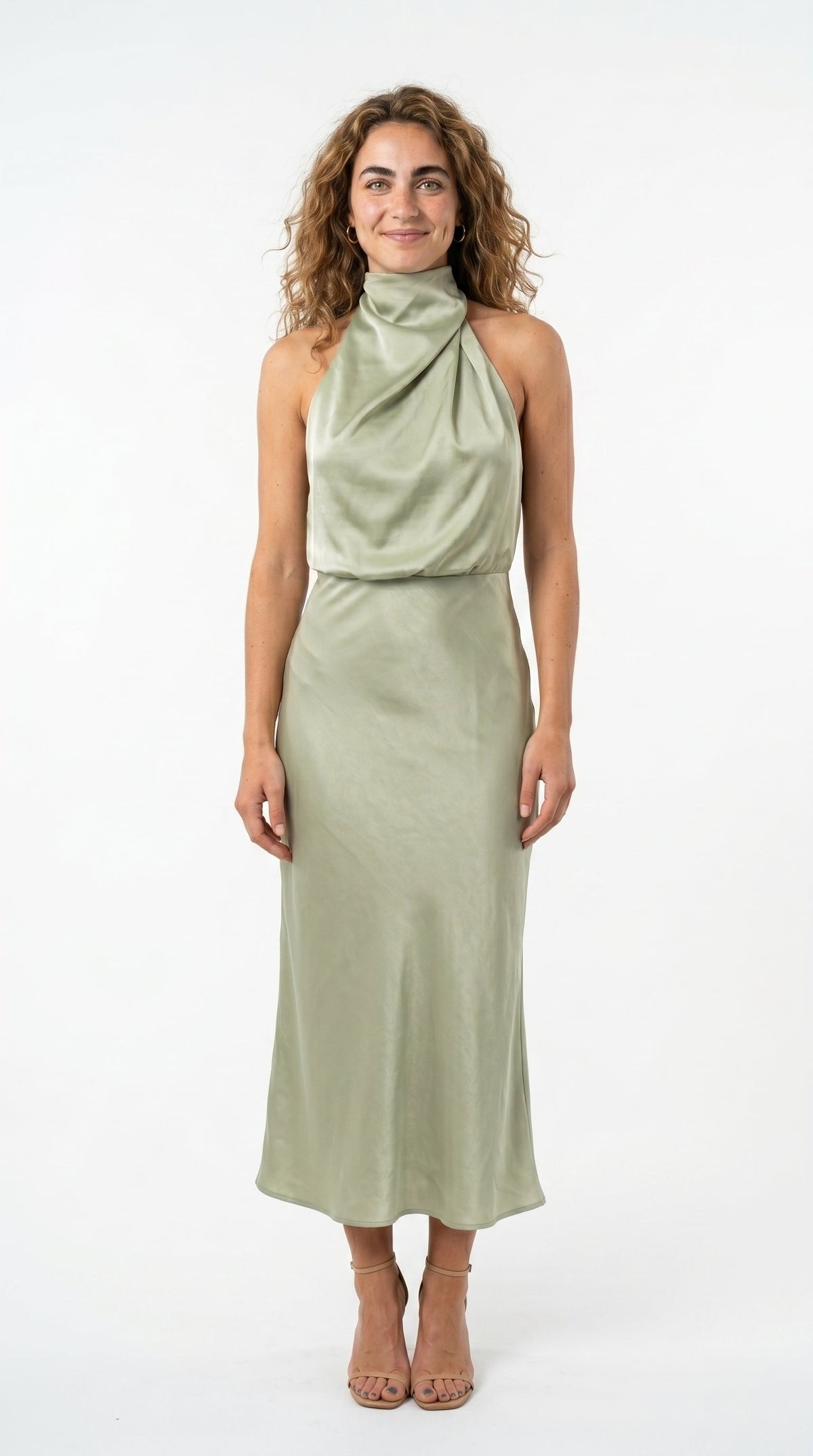 Marina Roca Carmina | Vestido largo con cuello halter