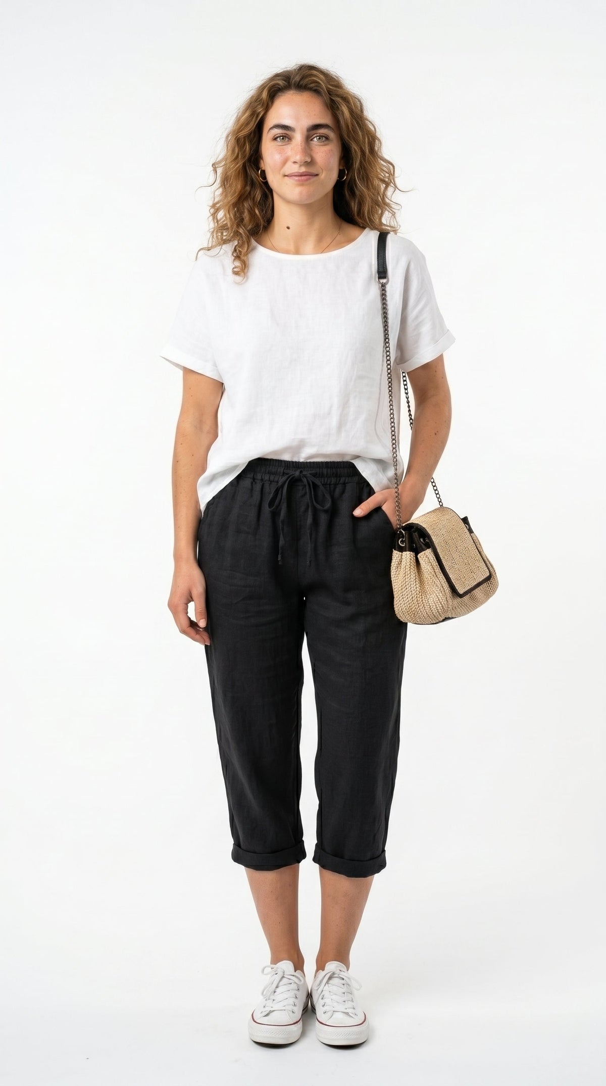 Marina Roca Jemma | Pantalones Cortos Versátiles a la Altura de la Rodilla