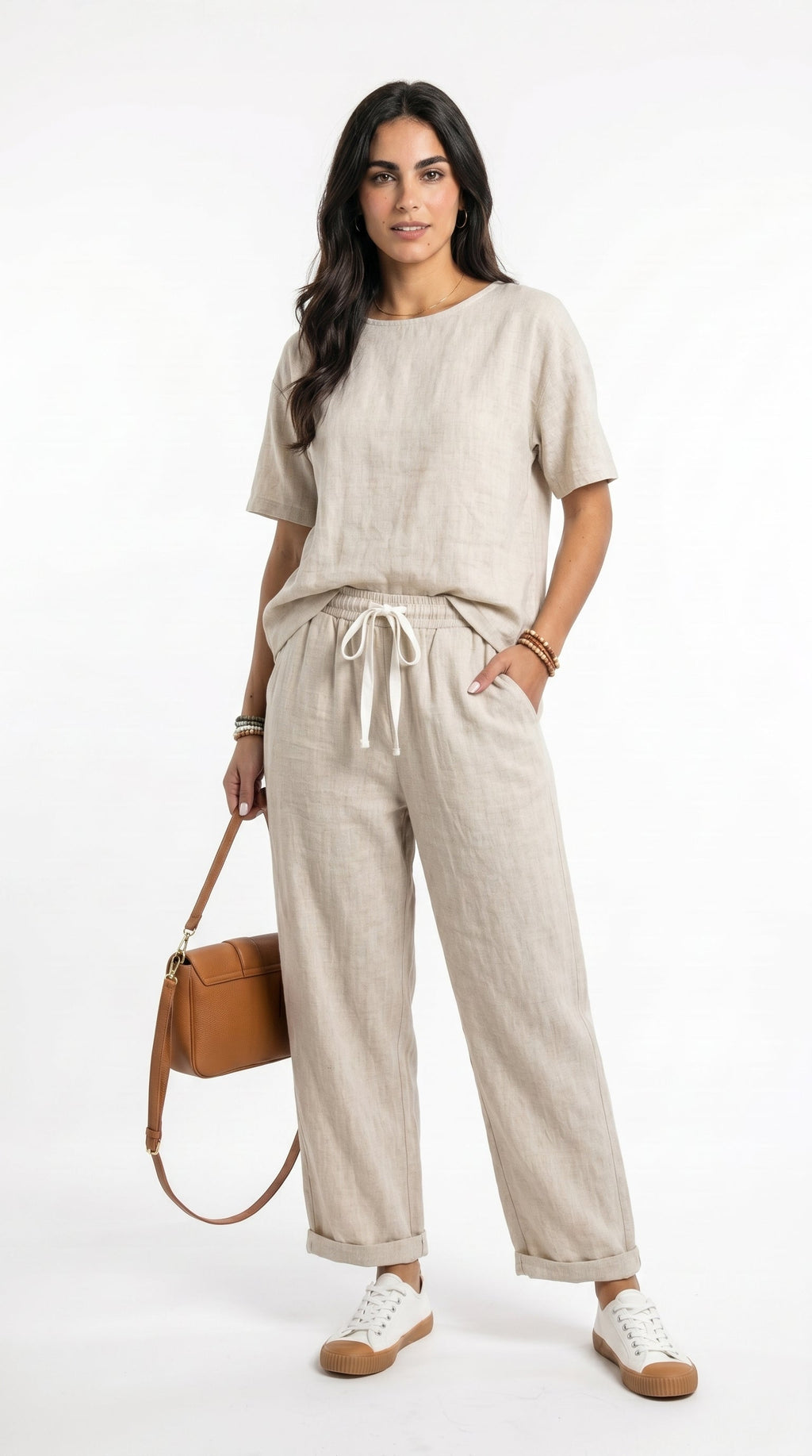 Marina Roca Luxe | Pantalones de Lino Elegantes