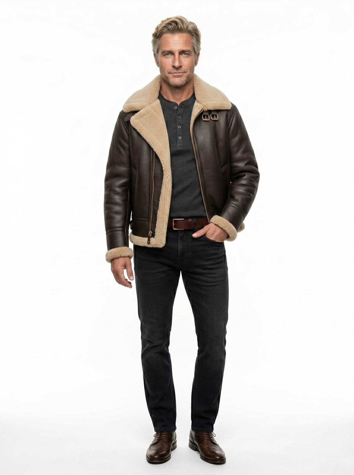 Marina Roca MAVERICK | Chaqueta de cuero acolchada