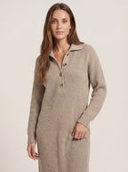 Fashion Damaris - Vestido de Punto Elegante – Caqui