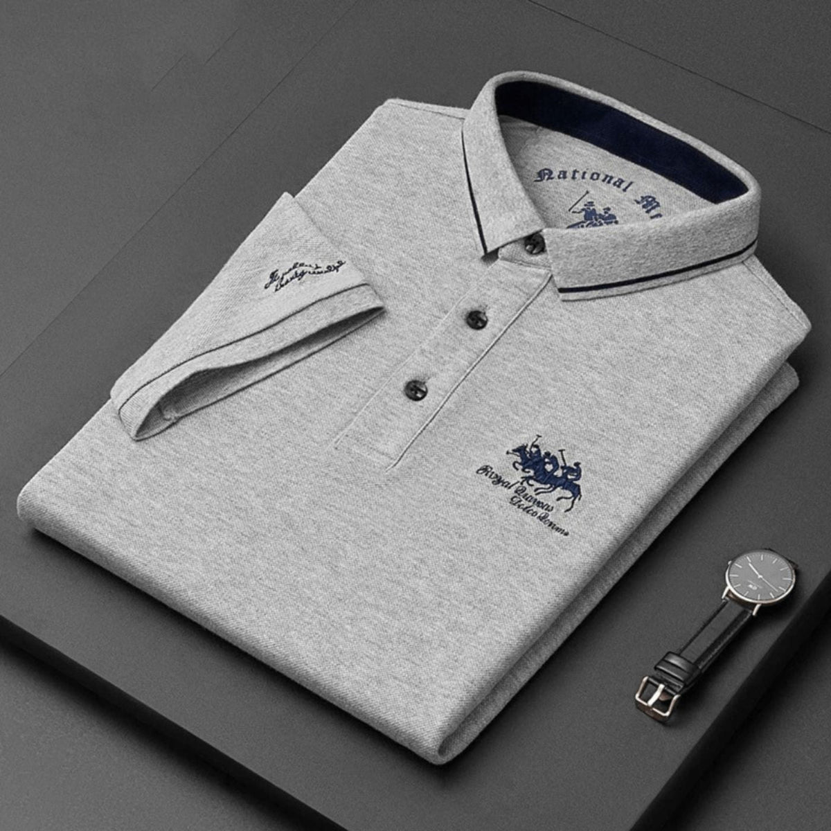 Marina Roca Daniel - Polo Elegante – Gris – photo 9