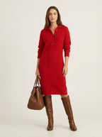 Fashion Damaris - Vestido de Punto Elegante – Rojo – photo 8