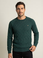 camilleboutique.de Nico - Suéter Elegante con Diseño de Rombos – Verde – photo 10